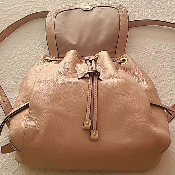 MICHAEL Michael Kors Pink Leather Backpack with Drawstring Closure main image 6